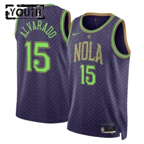 Camiseta Niños New Orleans Pelicans Jose Alvarado 2024-25 Nike City Edition Violeta Swingman